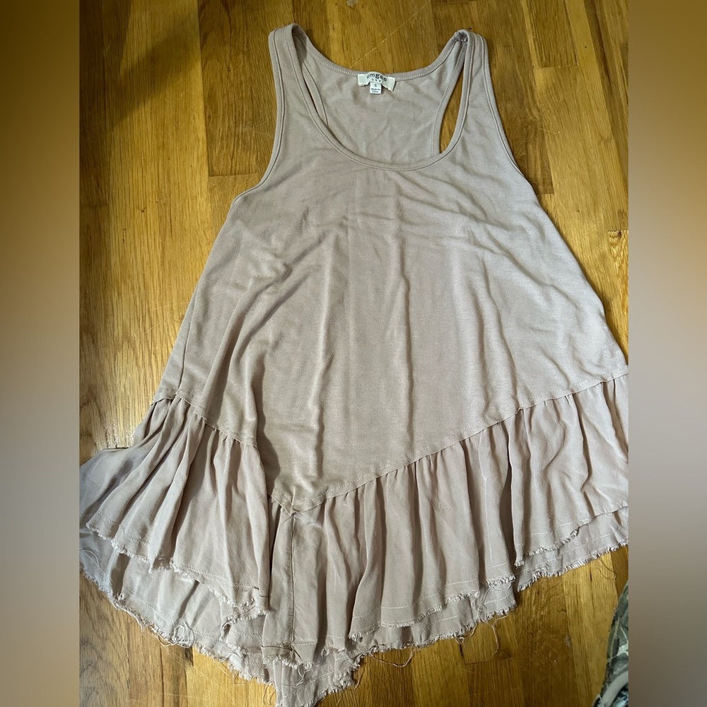 *Boutique* Umgee asymmetrical long tank  size small